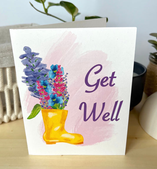 Get Well Flower Boot